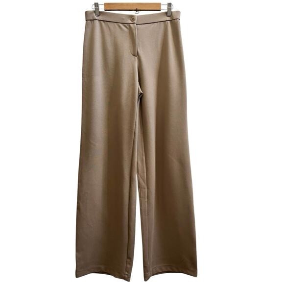 Eileen Fisher Camel Ponte Knit Elastic Waistband Pant Size Small 31 Inch Inseam - Picture 2 of 12